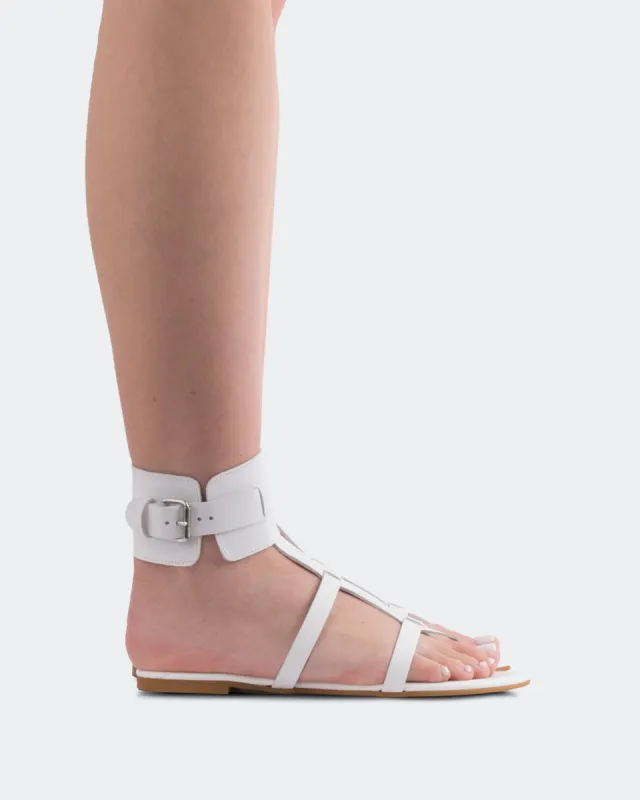 Bruni White Leather sold by L'Intervalle