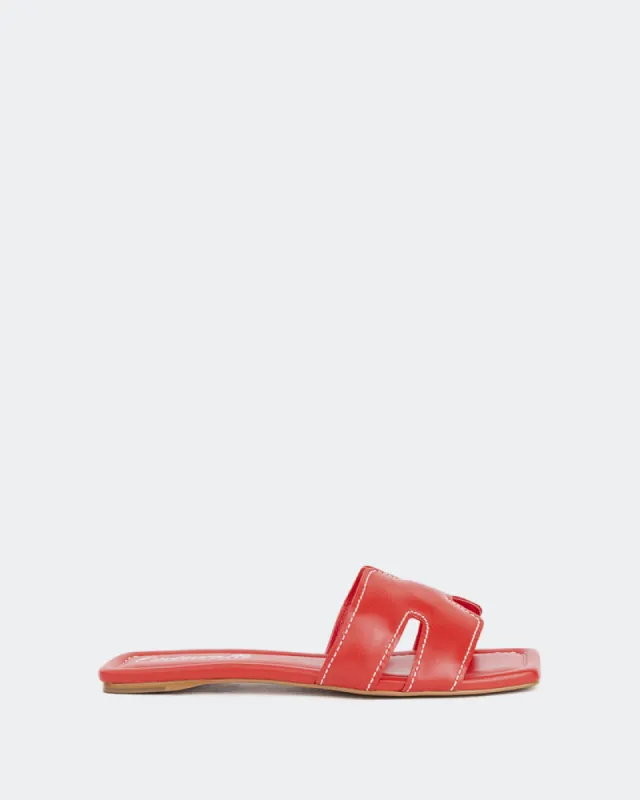 Placida Red Leather sold by L'Intervalle