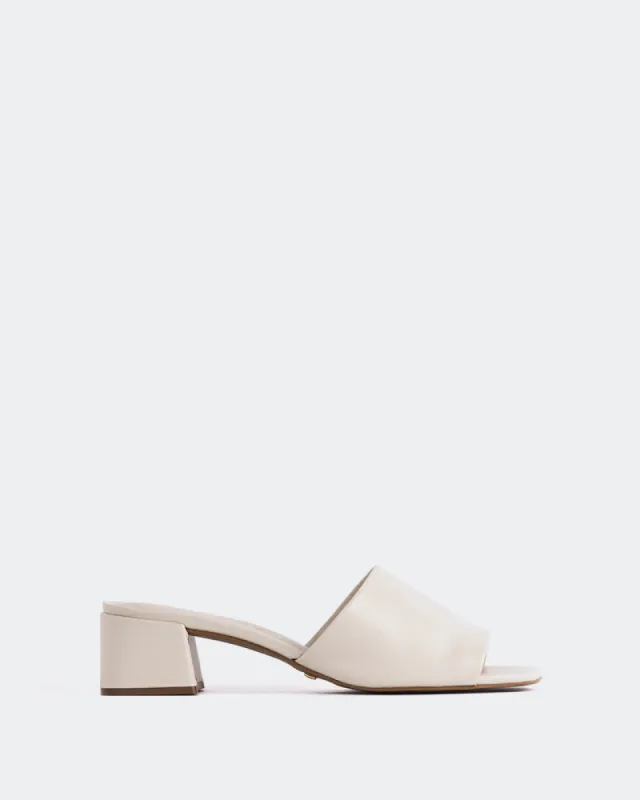 Fortunata Off White Leather sold by L'Intervalle