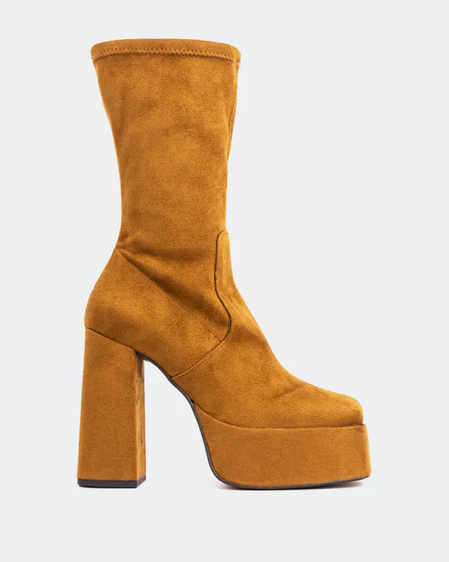 Promise Tan Suede sold by L'Intervalle