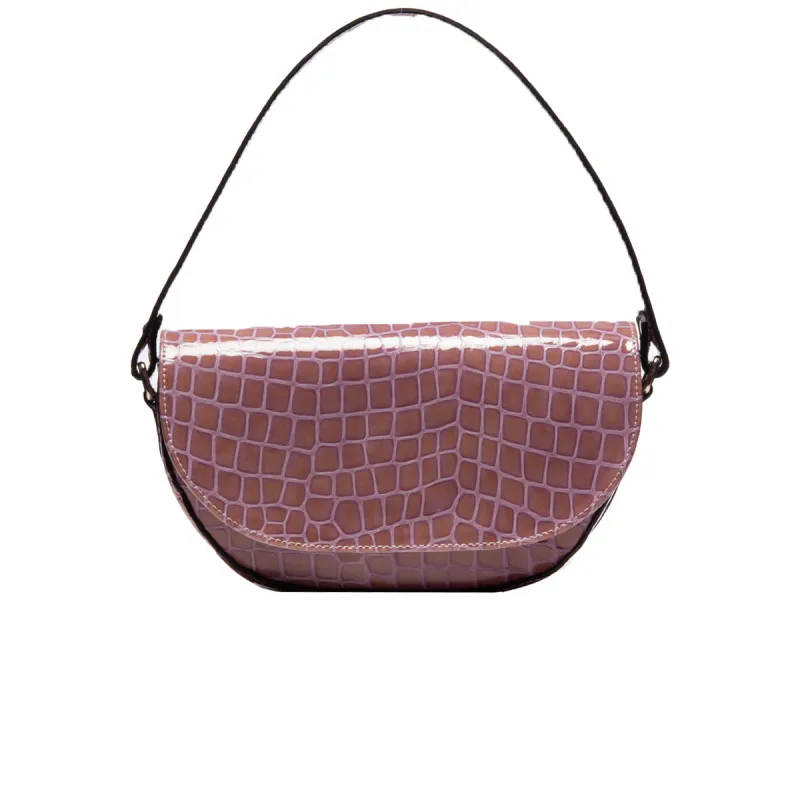 Norma Lavender Shiny Croco sold by L'Intervalle