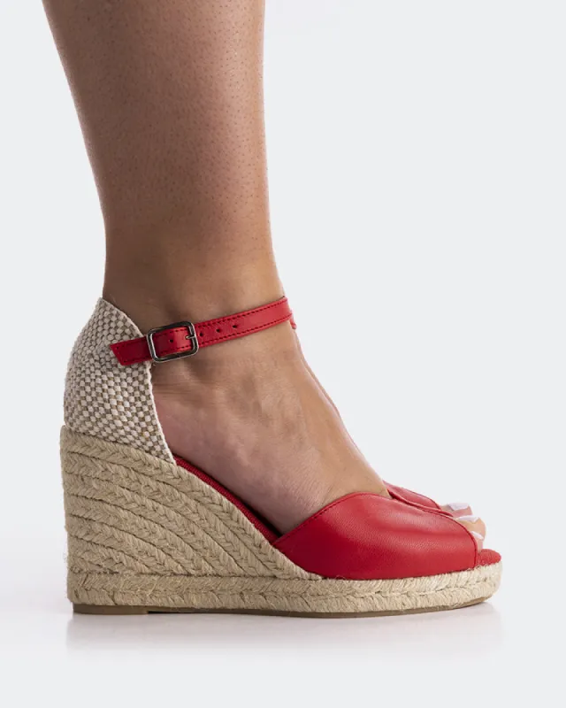 Marzia Red Leather sold by L'Intervalle