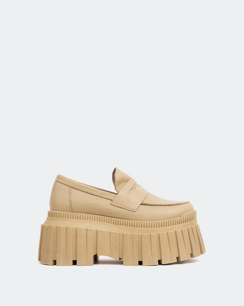 Leiza Cream Leather sold by L'Intervalle