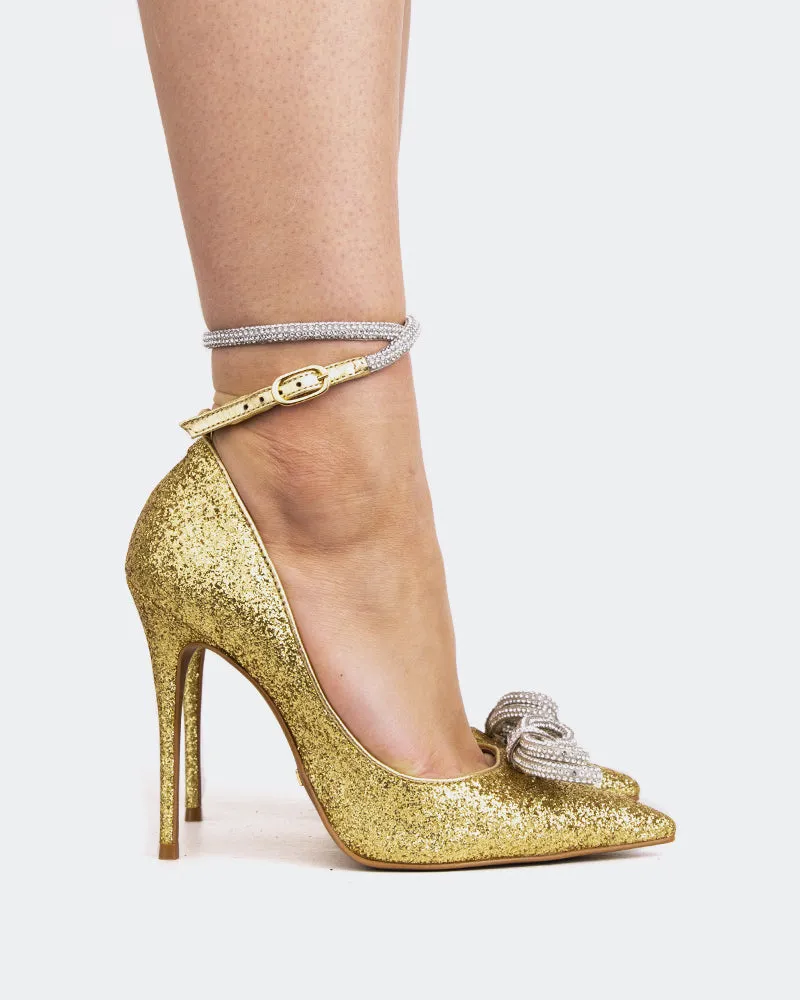 Amara Gold Glitter sold by L'Intervalle