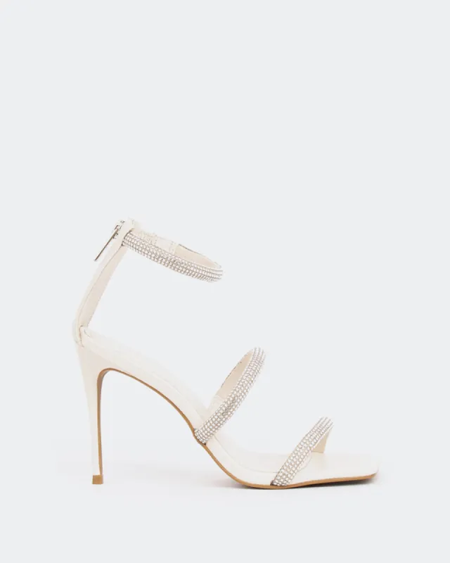 Shamari, Off White Leather/Cuir Blanc Cassé sold by L'Intervalle