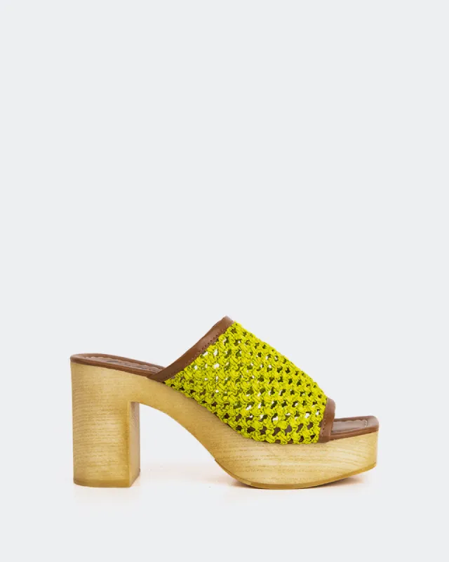 Faustine Lime Rafia sold by L'Intervalle