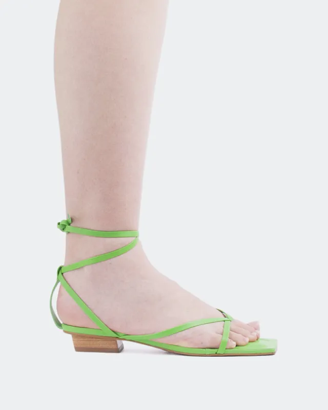 Talita Green Leather sold by L'Intervalle