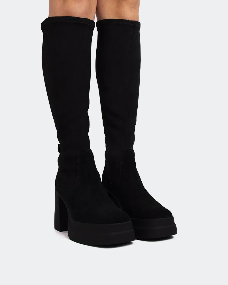 Bacci Black Suede Stretch sold by L'Intervalle product image thumbnail 2