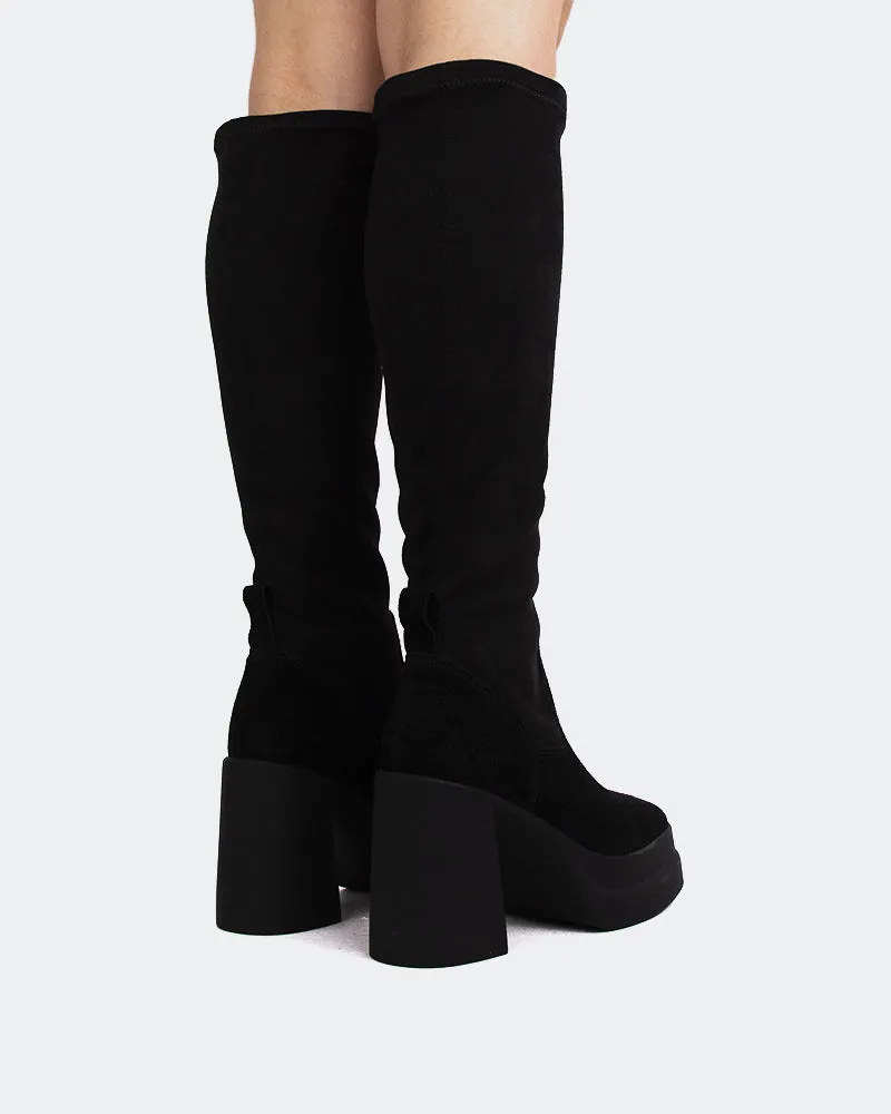 Bacci Black Suede Stretch sold by L'Intervalle product image thumbnail 3