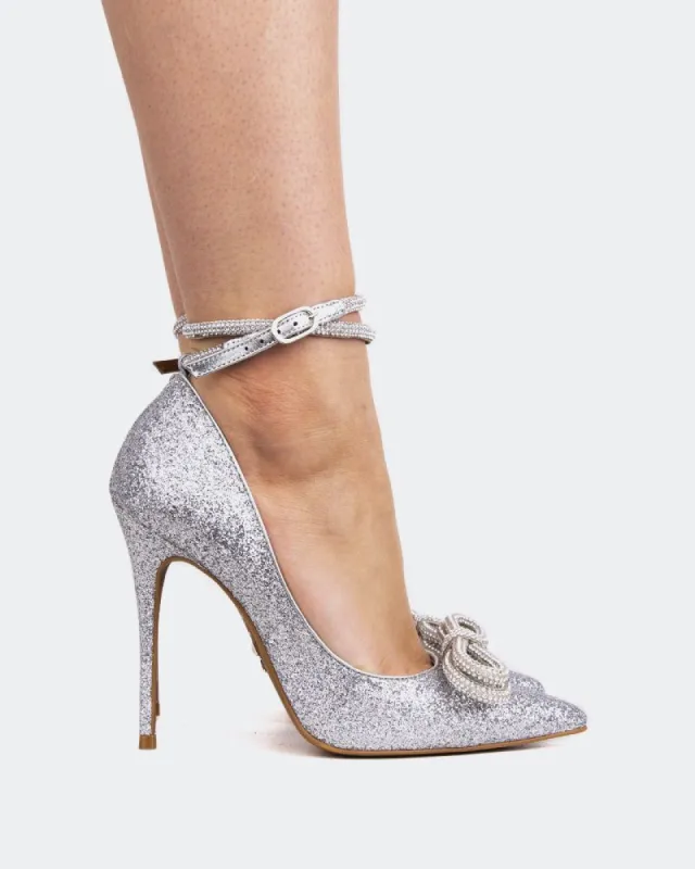 Amara Silver Glitter sold by L'Intervalle