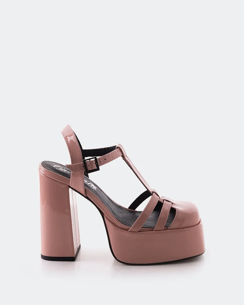 Lauranne Pink Patent sold by L'Intervalle