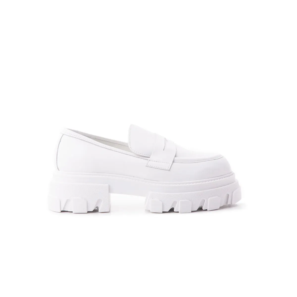 Tahara White Leather sold by L'Intervalle