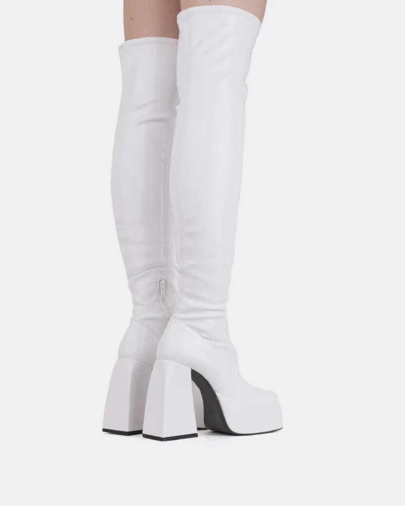 Sonny White Patent Stretch sold by L'Intervalle product image thumbnail 3