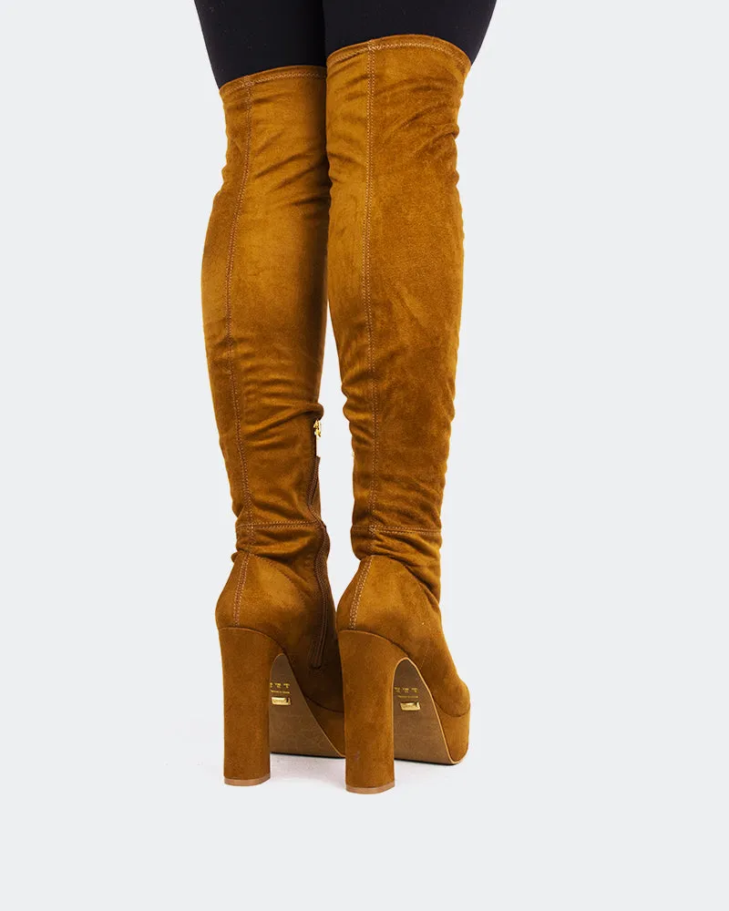 Kalaf Camel Suede Stretch sold by L'Intervalle product image thumbnail 3
