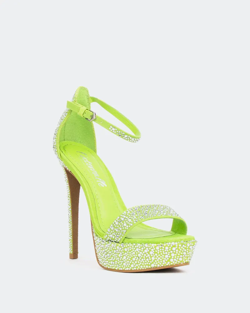 Rinna, Green Suede/Suède Vert sold by L'Intervalle product image thumbnail 2