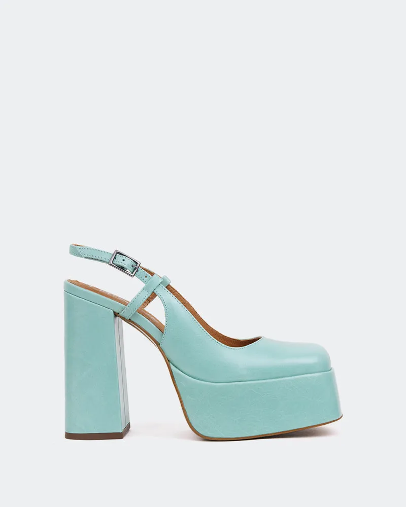 Cave, Blue Leather/Cuir Bleu sold by L'Intervalle