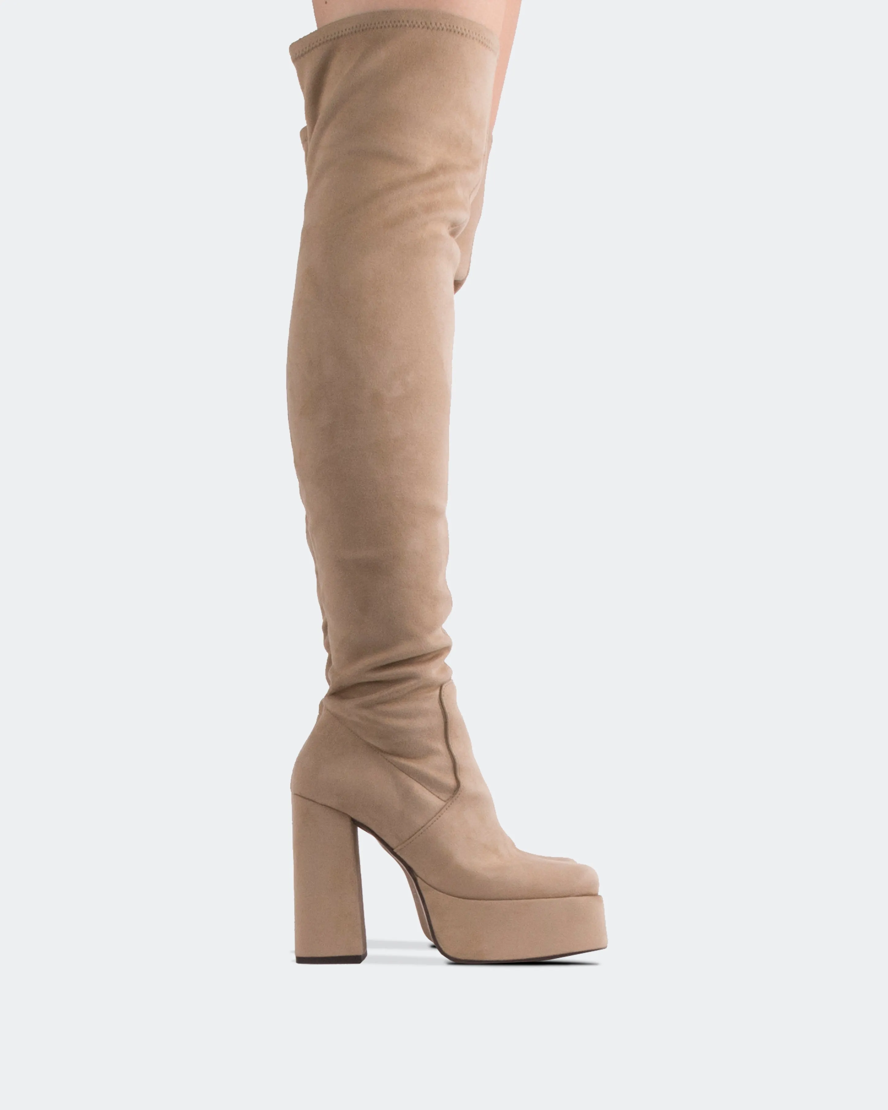 Azalea Taupe Suede sold by L'Intervalle