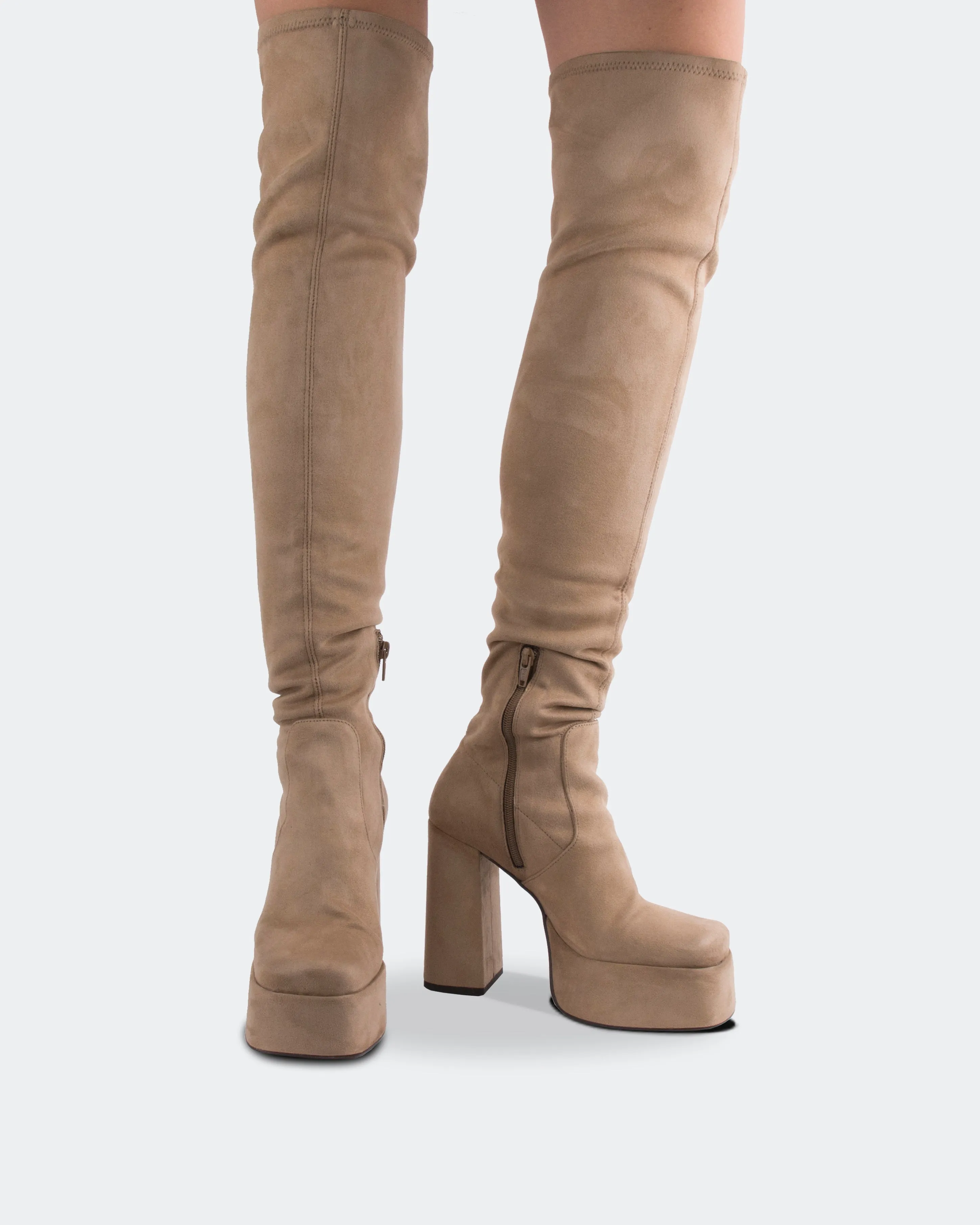 Azalea Taupe Suede sold by L'Intervalle product image thumbnail 2