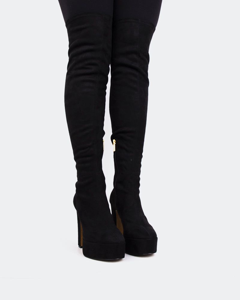 Kalaf Black Suede Stretch sold by L'Intervalle product image thumbnail 2