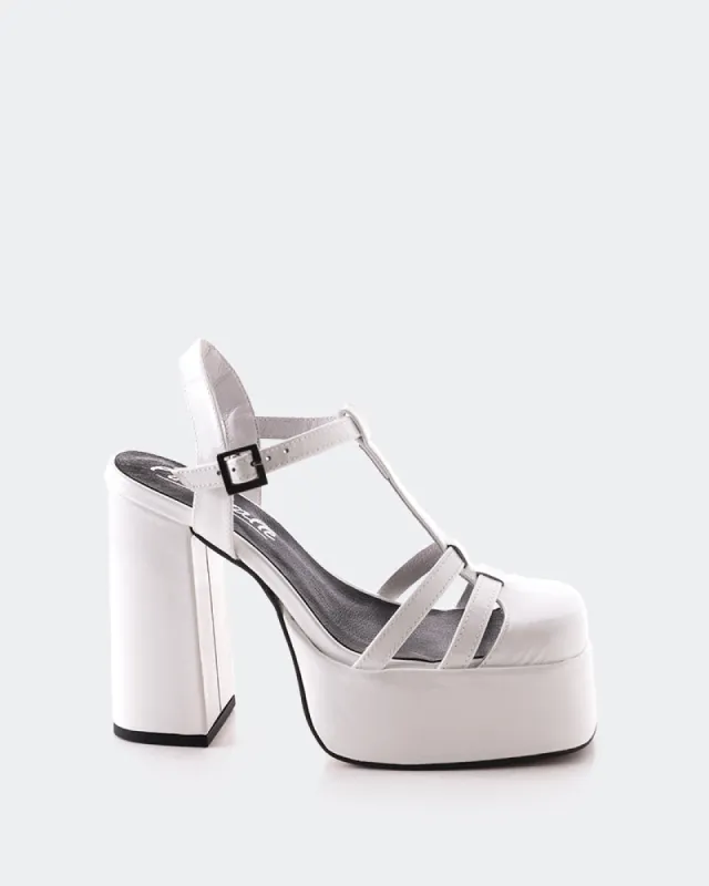 Lauranne White Patent sold by L'Intervalle