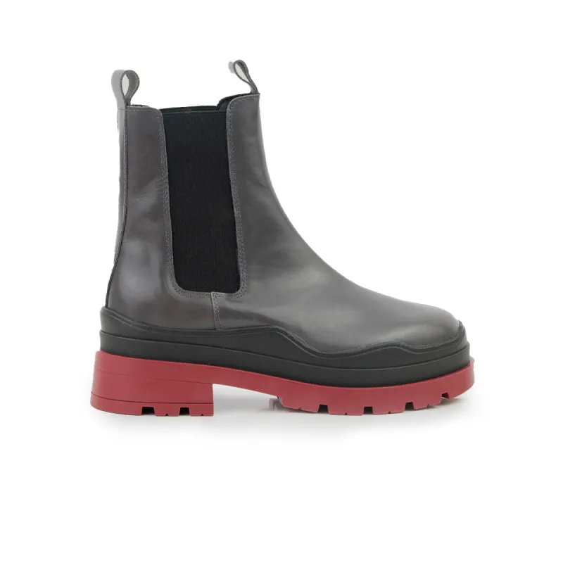 Creusot Grey Leather / Red Sole sold by L'Intervalle