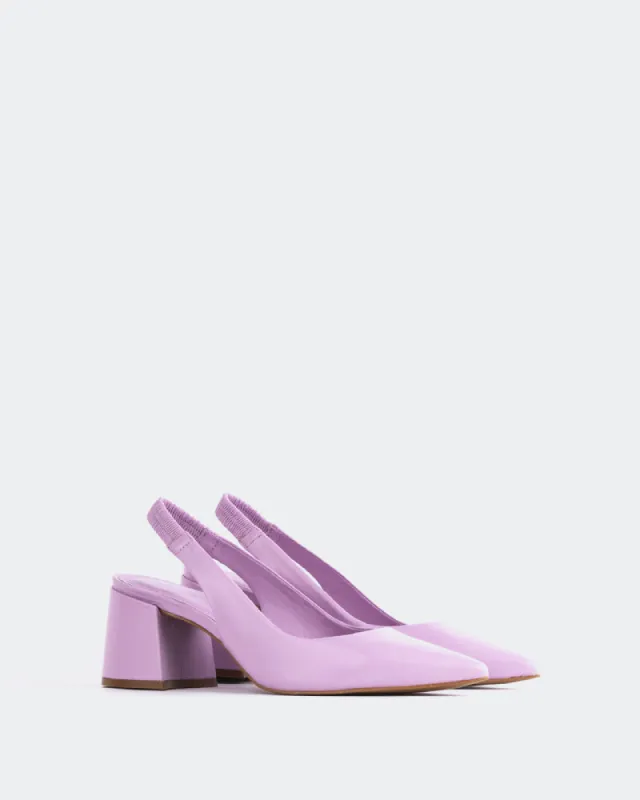 Dalida Lilac Leather sold by L'Intervalle