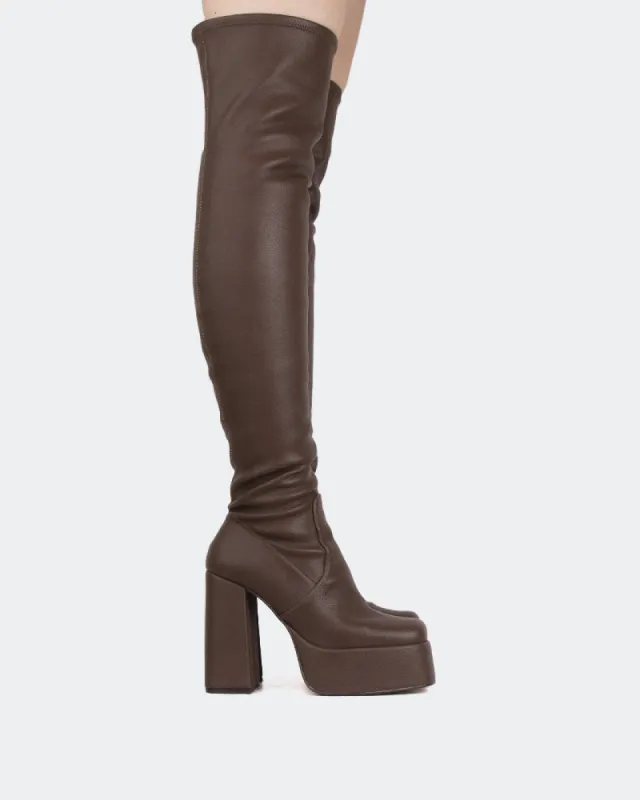 Azalea Brown Stretch sold by L'Intervalle