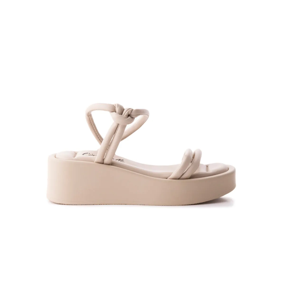 Yumiko Beige Leather sold by L'Intervalle