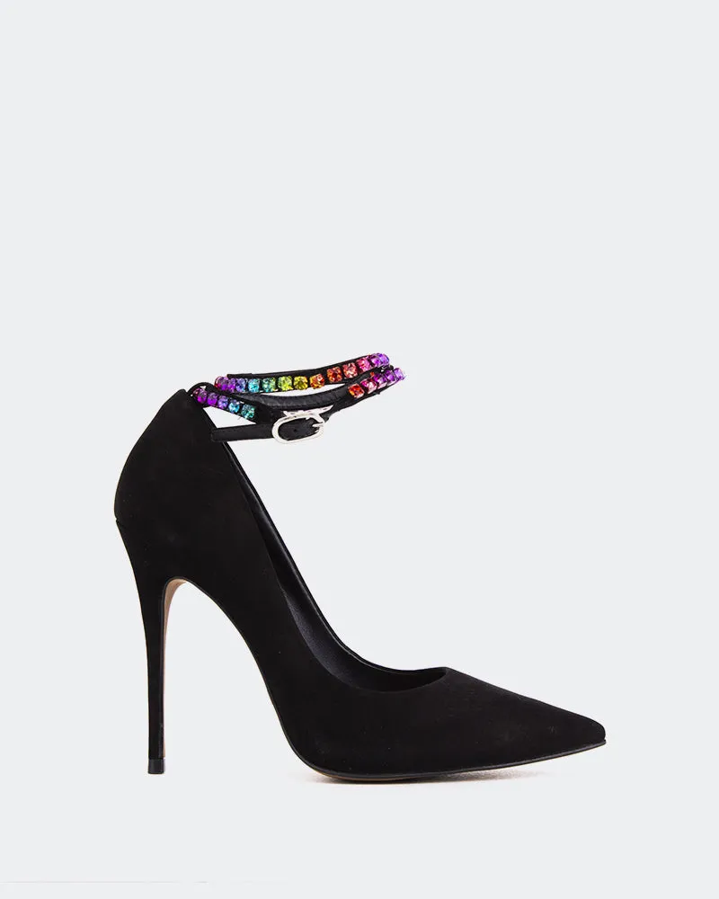 Valeria Black Nubuck sold by L'Intervalle