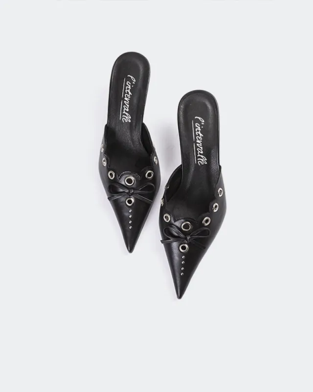 Melba Black Leather sold by L'Intervalle