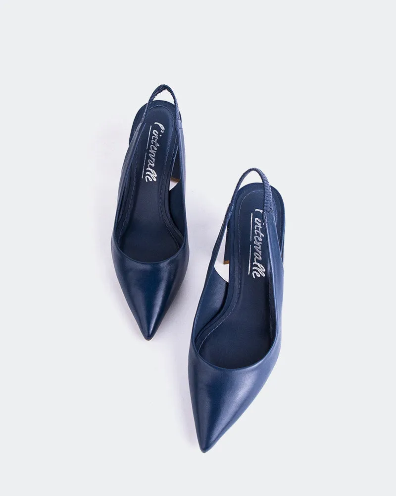 Dalida Navy Leather sold by L'Intervalle product image thumbnail 3
