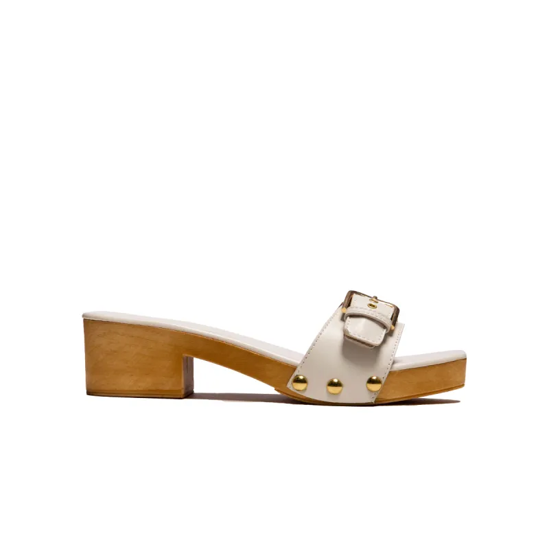 Vanja White Leather sold by L'Intervalle