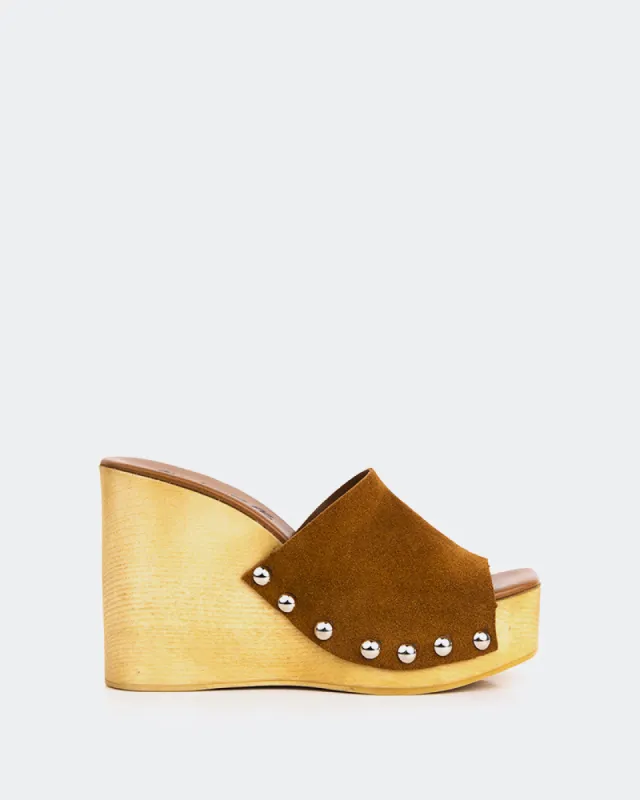 Emeline Brown Suede sold by L'Intervalle