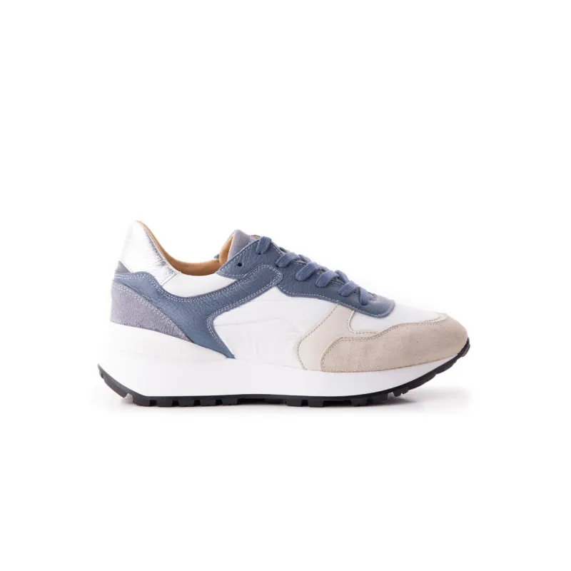 Shady Blue White Suede sold by L'Intervalle