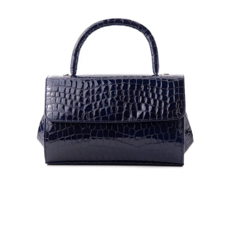 Mage Navy Shiny Croco sold by L'Intervalle