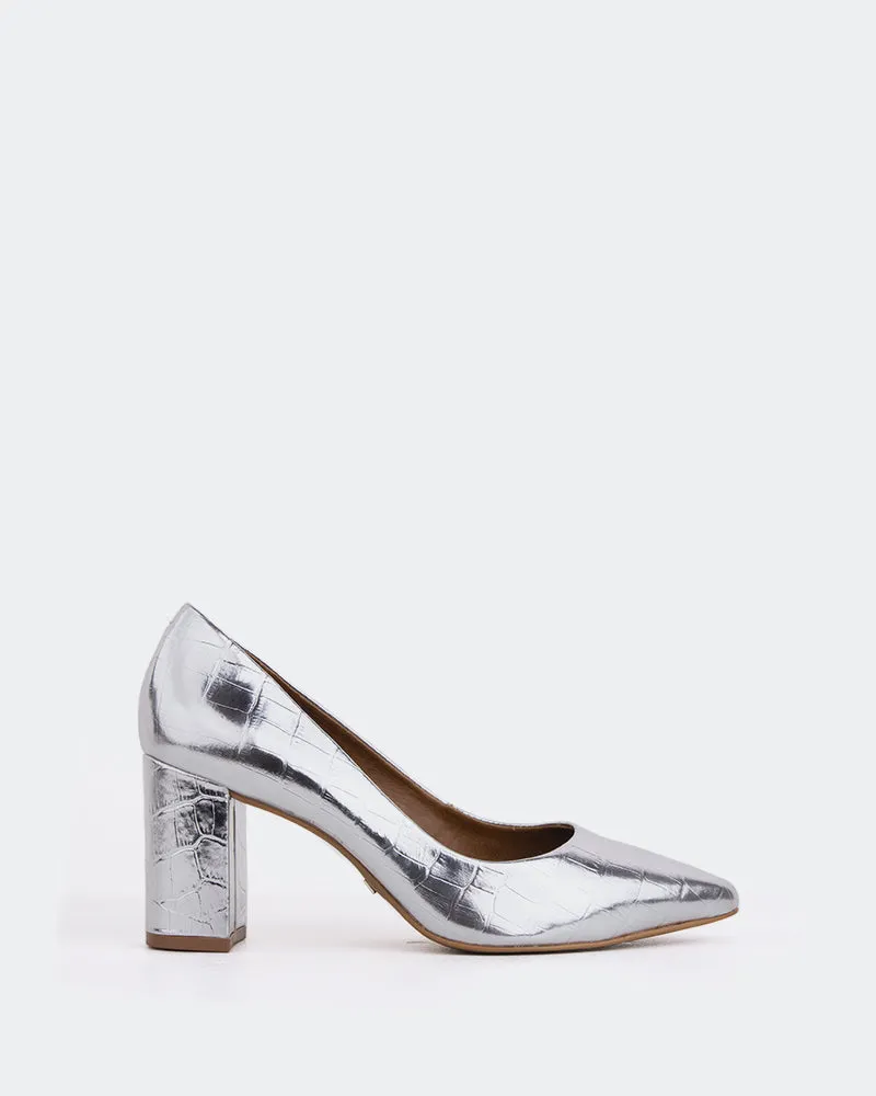 Peony Silver Croco sold by L'Intervalle