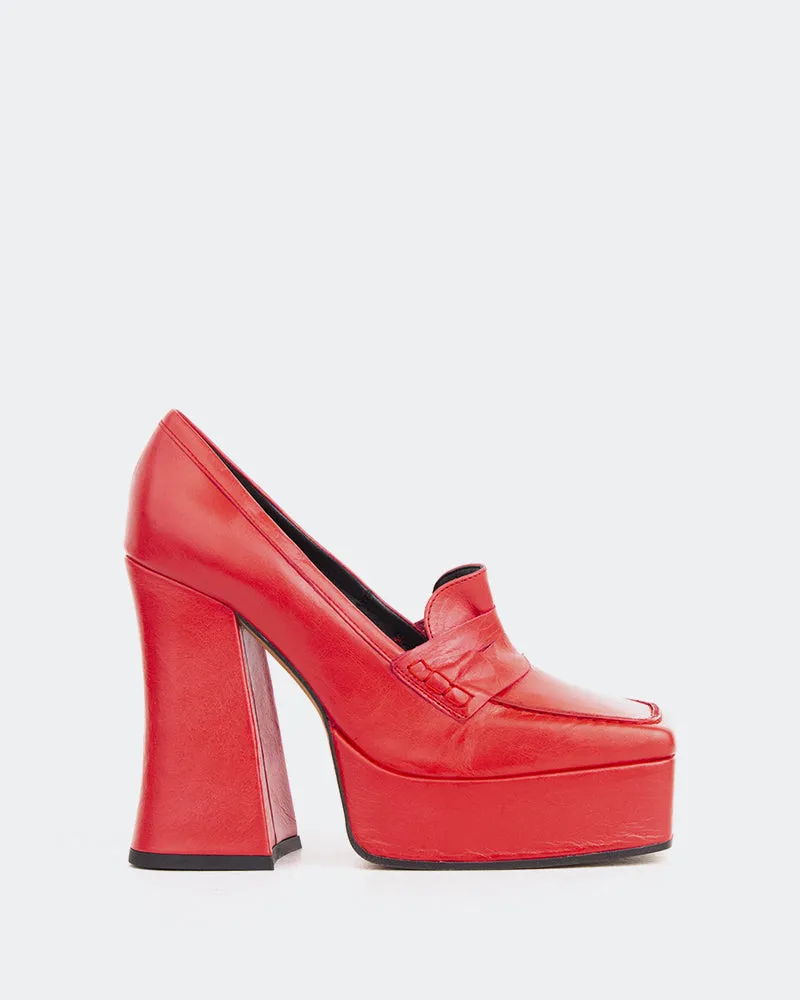 Mestina Red Leather sold by L'Intervalle