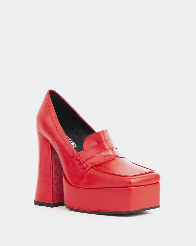 Mestina Red Leather sold by L'Intervalle product image thumbnail 2