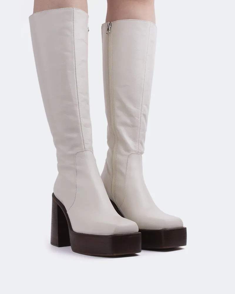 Bourgeois Off White Leather sold by L'Intervalle product image thumbnail 2