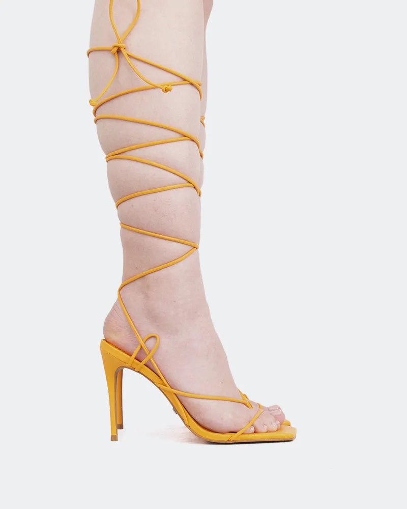 Baltra, Orange Leather/Cuir Orange sold by L'Intervalle