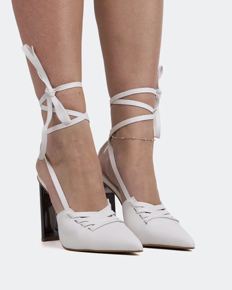 Amos White Leather sold by L'Intervalle product image thumbnail 2