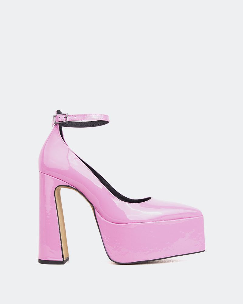 Adina Pink Patent sold by L'Intervalle