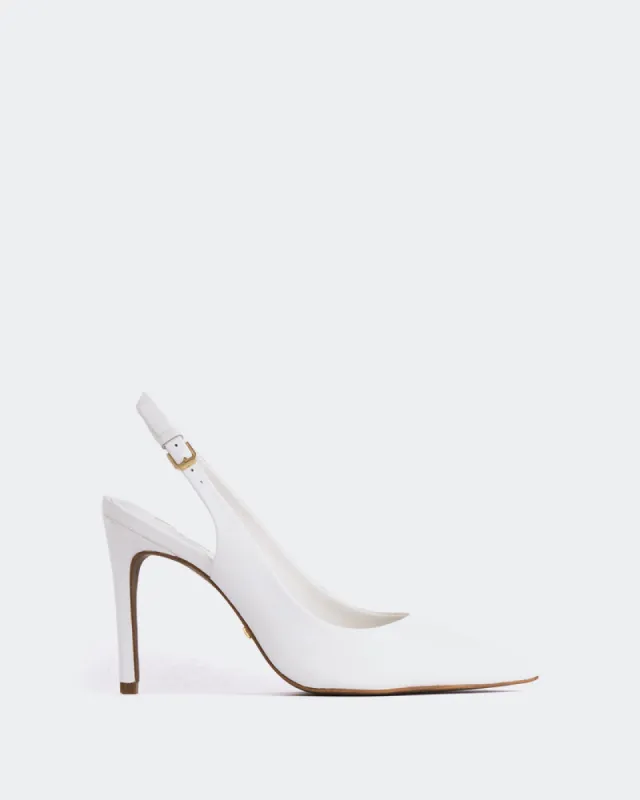 Morisha White Leather sold by L'Intervalle