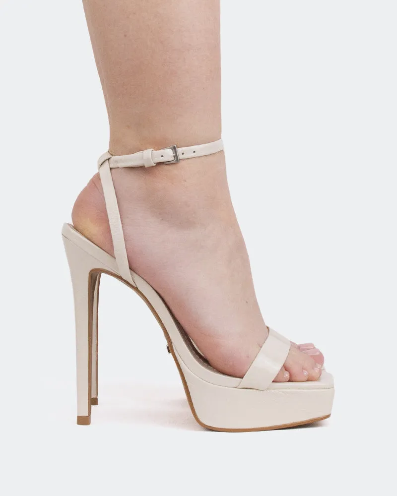 Anguila Off White Leather sold by L'Intervalle