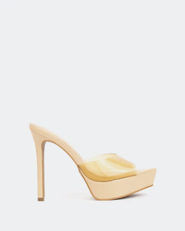 Nene, Tan Clear/Vinyl Ocre sold by L'Intervalle