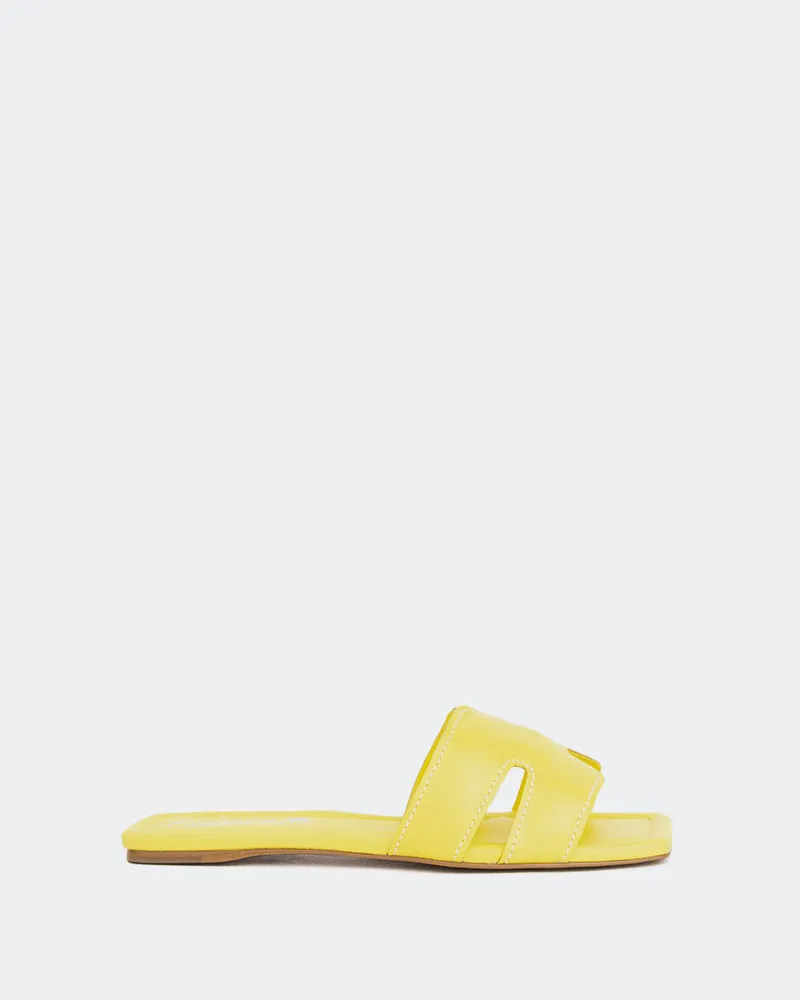 Placida Yellow Leather sold by L'Intervalle