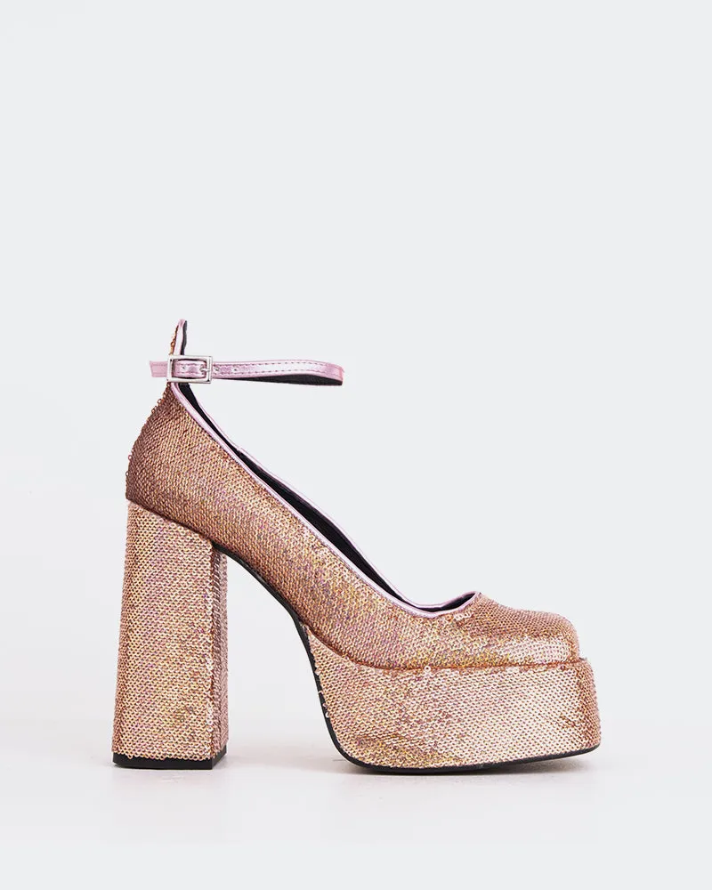 Blonde Pink Sequins sold by L'Intervalle