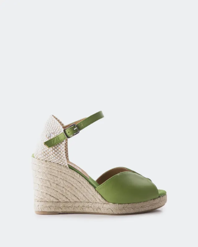 Marzia Green Leather sold by L'Intervalle