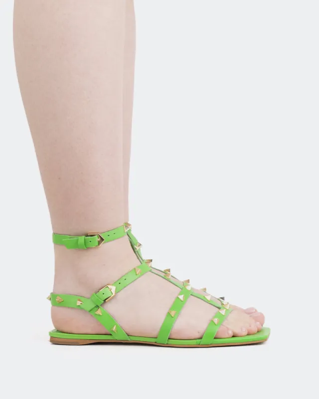 Marcie Green Leather sold by L'Intervalle