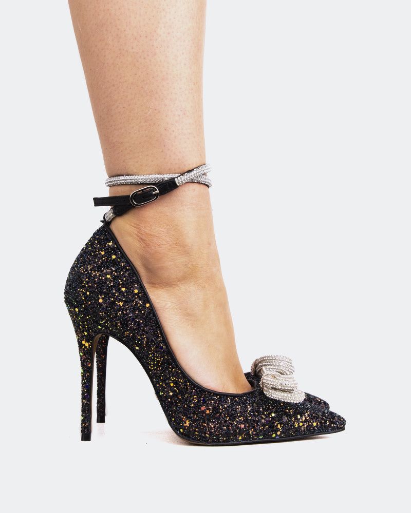 Amara Black Multi Glitter sold by L'Intervalle